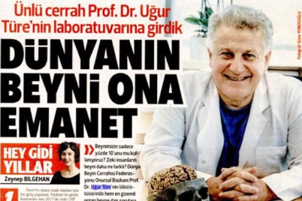 The brain of the world is entrusted to him... Prof. Dr. Uğur Türe.